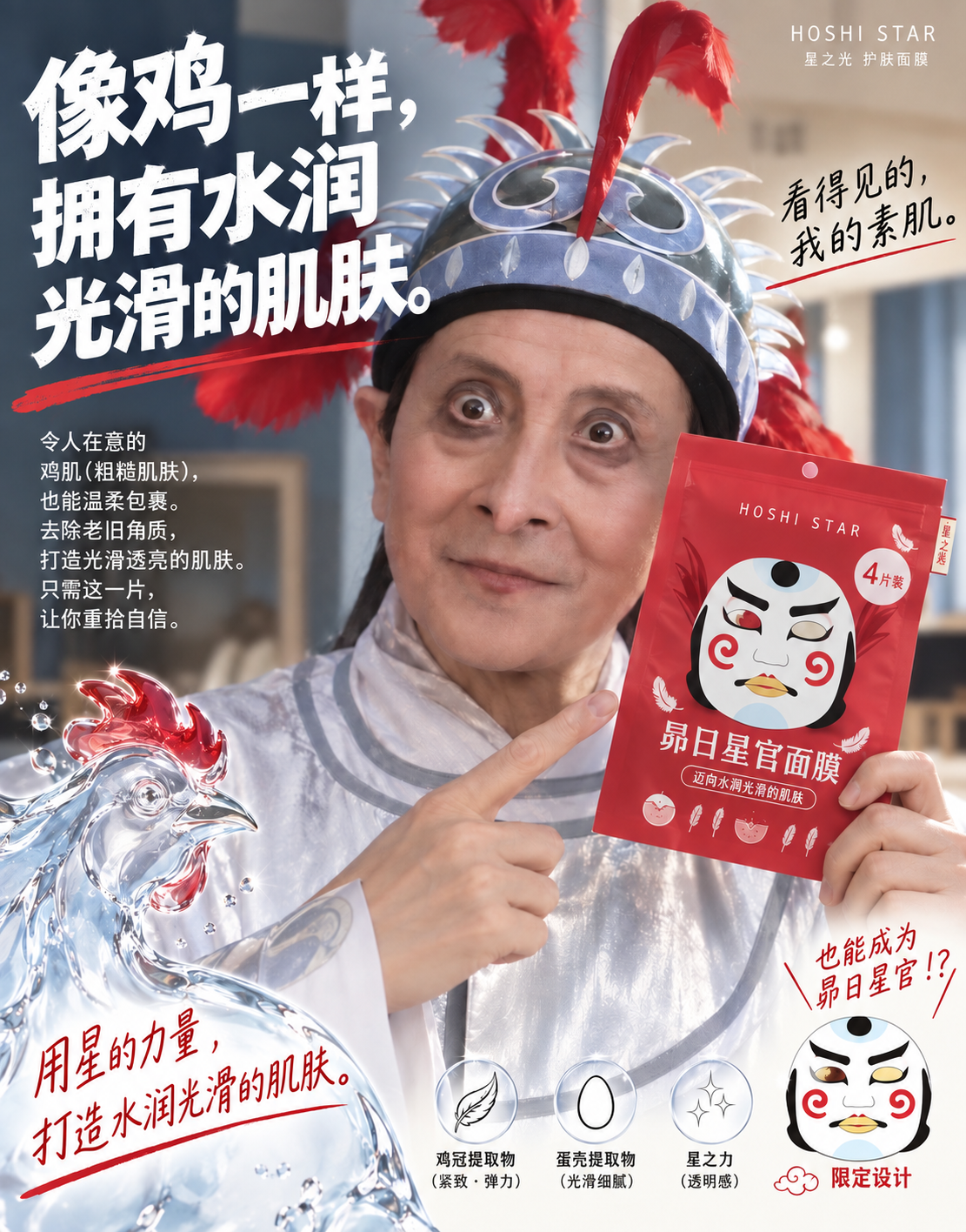 HOSHI STAR sheet mask ad (面膜广告)